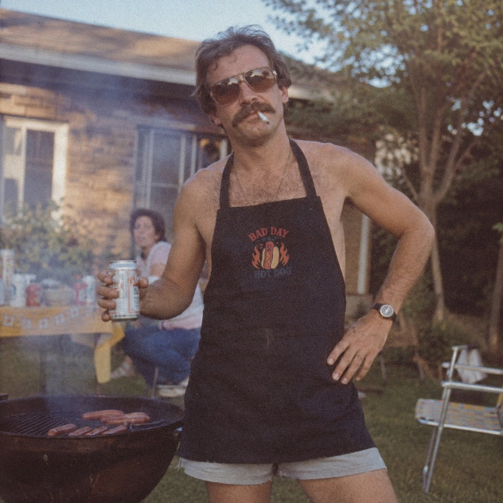 Bad Day to be a Hot Dog Embroidered Apron